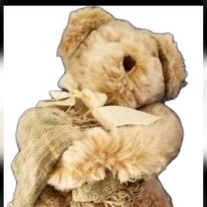 Boyd's Bear Poof Pufflebeary Plush Teddy Bear with Scarf